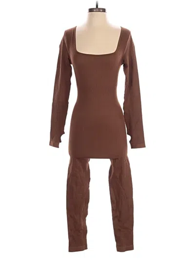 Pre-owned Unbranded Jumpsuit In Brown