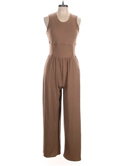 Pre-owned Unbranded Jumpsuit In Brown