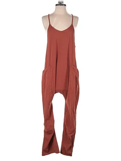 Pre-owned Unbranded Jumpsuit In Brown
