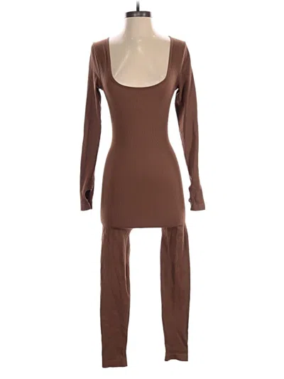Pre-owned Unbranded Jumpsuit In Brown