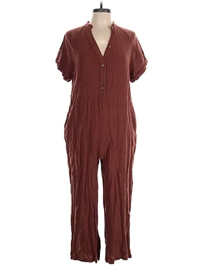 Pre-owned Unbranded Jumpsuit In Brown