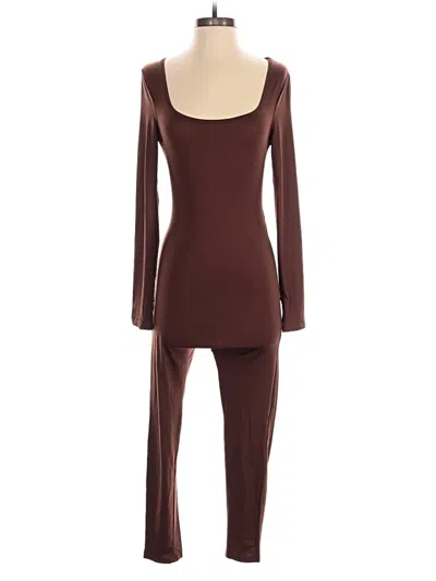 Pre-owned Unbranded Jumpsuit In Brown
