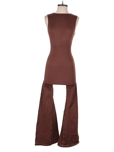 Pre-owned Unbranded Jumpsuit In Brown