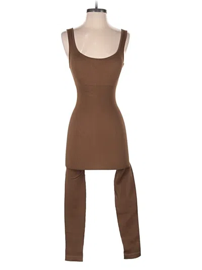 Pre-owned Unbranded Jumpsuit In Brown