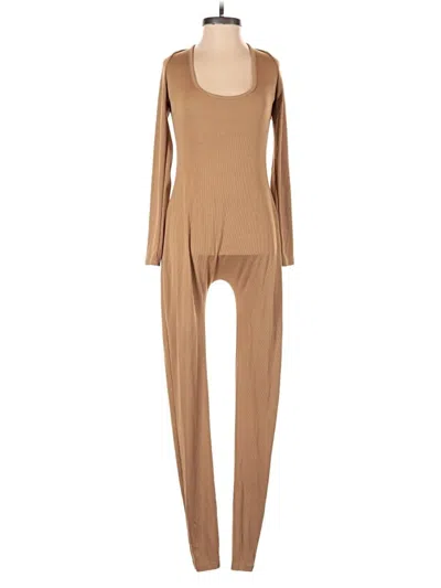 Pre-owned Unbranded Jumpsuit In Brown