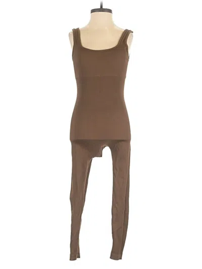 Pre-owned Unbranded Jumpsuit In Brown