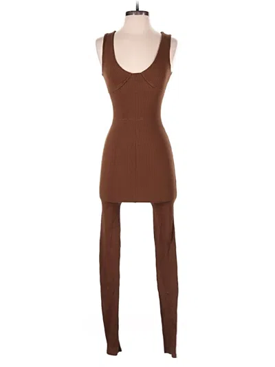 Pre-owned Unbranded Jumpsuit In Brown