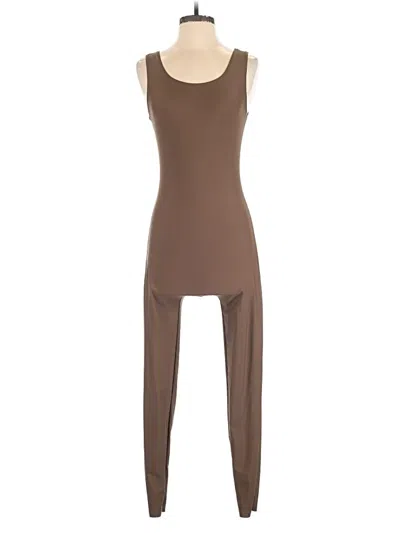 Pre-owned Unbranded Jumpsuit In Brown