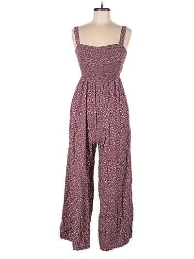 Pre-owned Unbranded Jumpsuit In Burgundy