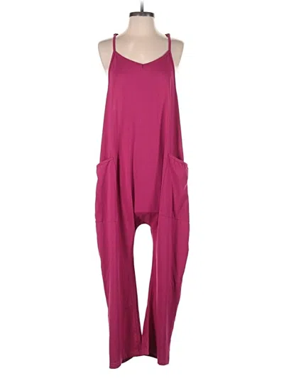 Pre-owned Unbranded Jumpsuit In Burgundy