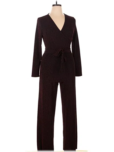 Pre-owned Unbranded Jumpsuit In Burgundy