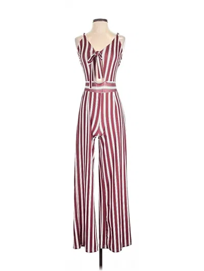 Pre-owned Unbranded Jumpsuit In Burgundy