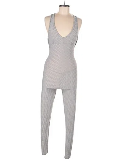 Pre-owned Unbranded Jumpsuit In Gray