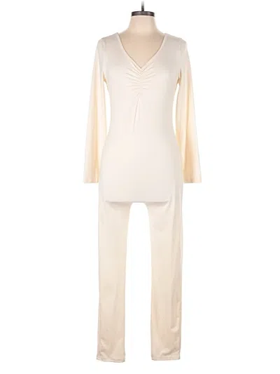 Pre-owned Unbranded Jumpsuit In Ivory