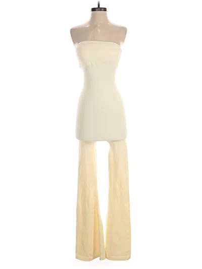 Pre-owned Unbranded Jumpsuit In Ivory