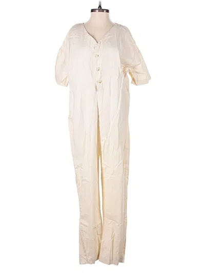 Pre-owned Unbranded Jumpsuit In Ivory