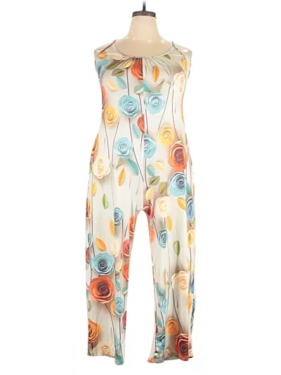 Pre-owned Unbranded Jumpsuit In Ivory