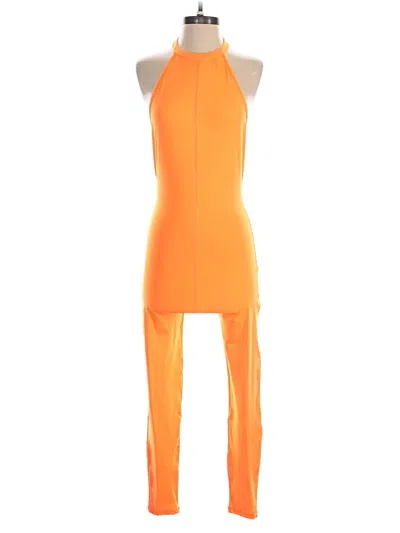 Pre-owned Unbranded Jumpsuit In Orange