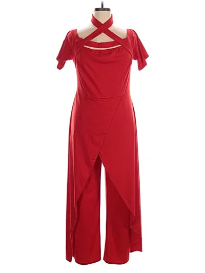 Pre-owned Unbranded Jumpsuit In Red