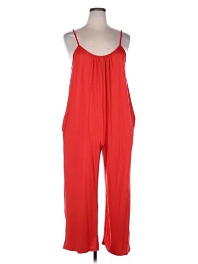 Pre-owned Unbranded Jumpsuit In Red