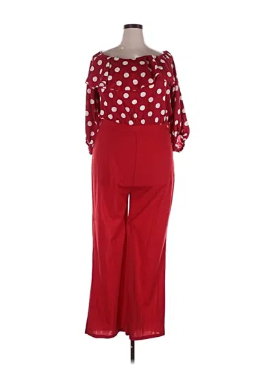 Pre-owned Unbranded Jumpsuit In Red