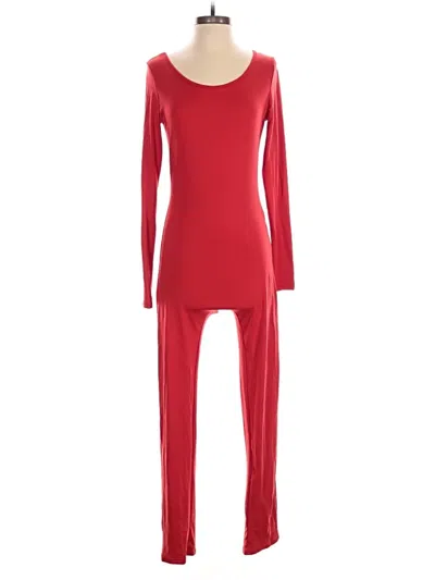 Pre-owned Unbranded Jumpsuit In Red