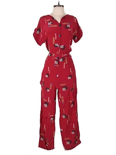 Pre-owned Unbranded Jumpsuit In Red