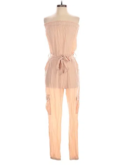 Pre-owned Unbranded Jumpsuit In Tan