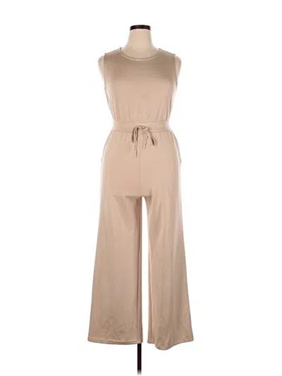Pre-owned Unbranded Jumpsuit In Tan