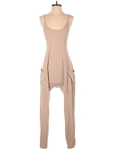 Pre-owned Unbranded Jumpsuit In Tan