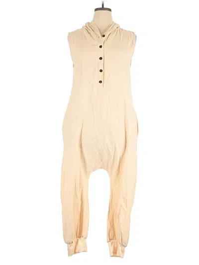 Pre-owned Unbranded Jumpsuit In Tan