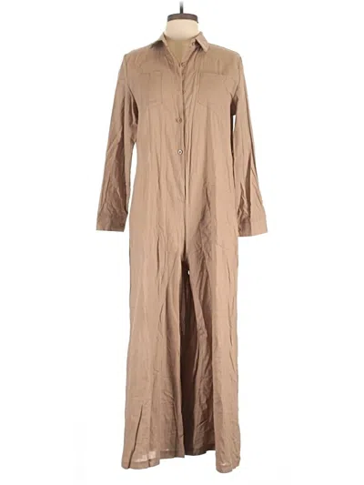 Pre-owned Unbranded Jumpsuit In Tan