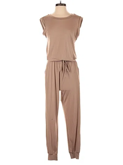 Pre-owned Unbranded Jumpsuit In Tan