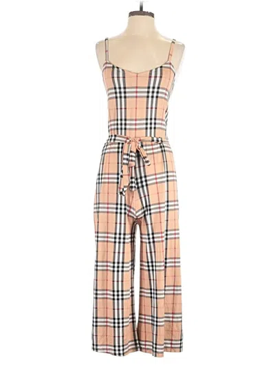 Pre-owned Unbranded Jumpsuit In Tan