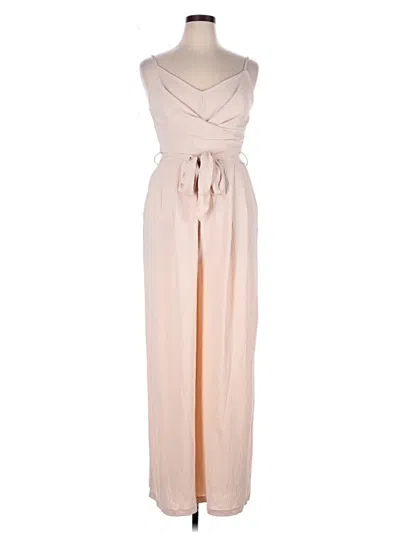 Pre-owned Unbranded Jumpsuit In Tan