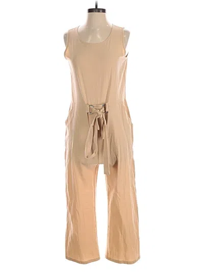 Pre-owned Unbranded Jumpsuit In Tan