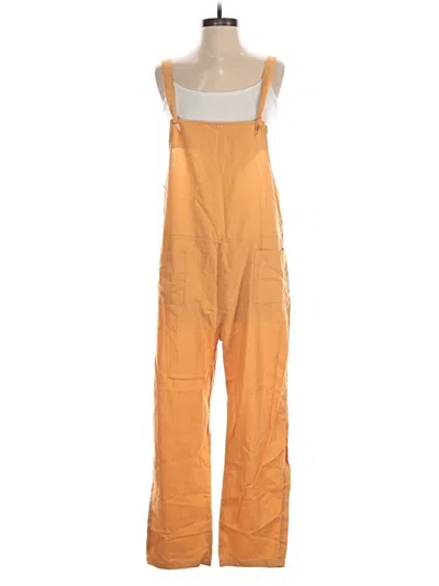Pre-owned Unbranded Jumpsuit In Tan