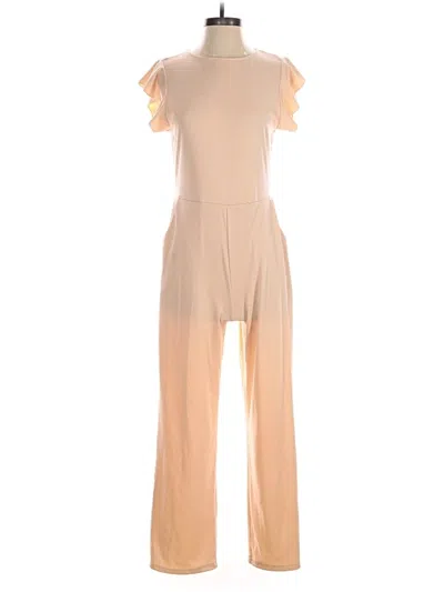 Pre-owned Unbranded Jumpsuit In Tan