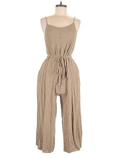 Pre-owned Unbranded Jumpsuit In Tan