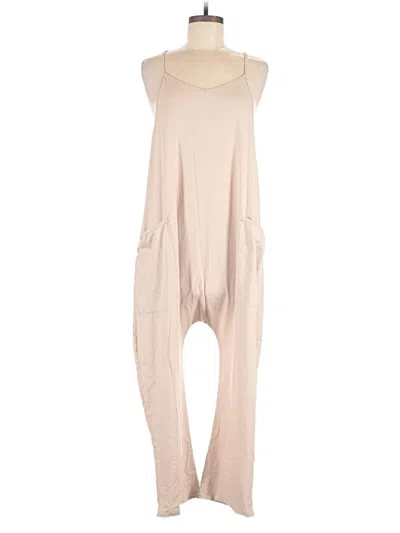 Pre-owned Unbranded Jumpsuit In Tan
