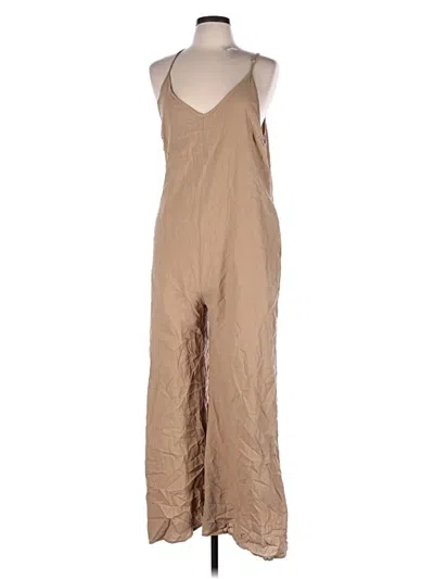Pre-owned Unbranded Jumpsuit In Tan