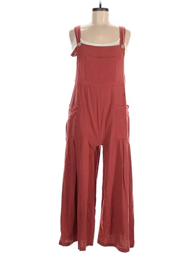 Pre-owned Unbranded Jumpsuit In Tan