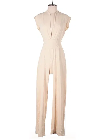 Pre-owned Unbranded Jumpsuit In Tan