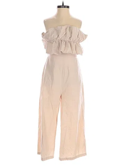 Pre-owned Unbranded Jumpsuit In Tan