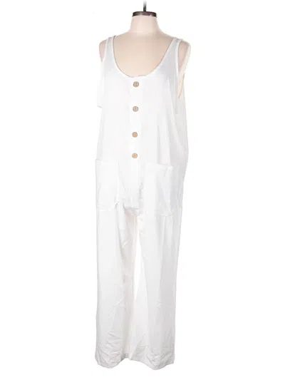 Pre-owned Unbranded Jumpsuit In White