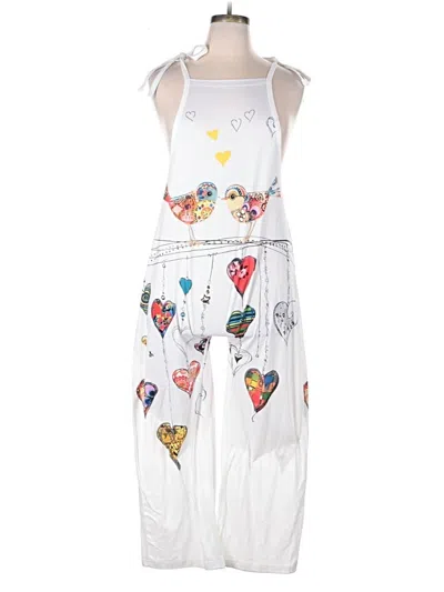 Pre-owned Unbranded Jumpsuit In White