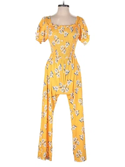 Pre-owned Unbranded Jumpsuit In Yellow