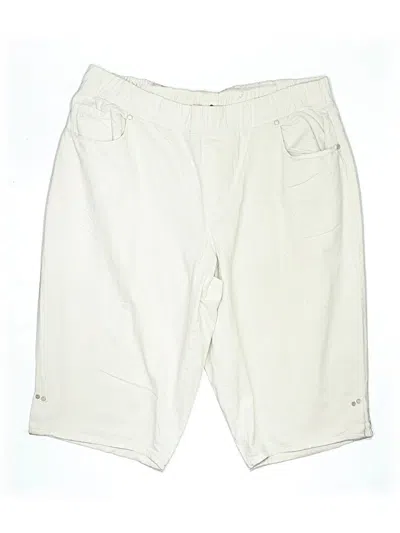 Pre-owned Unbranded Khaki Shorts In White