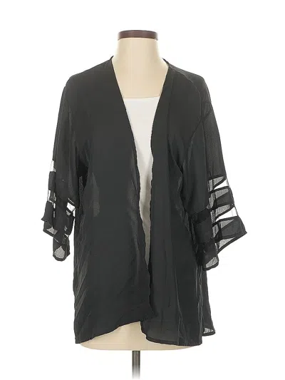 Pre-owned Unbranded Kimono In Black