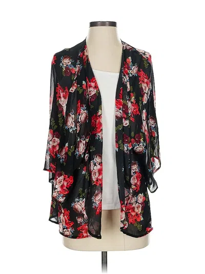Pre-owned Unbranded Kimono In Black